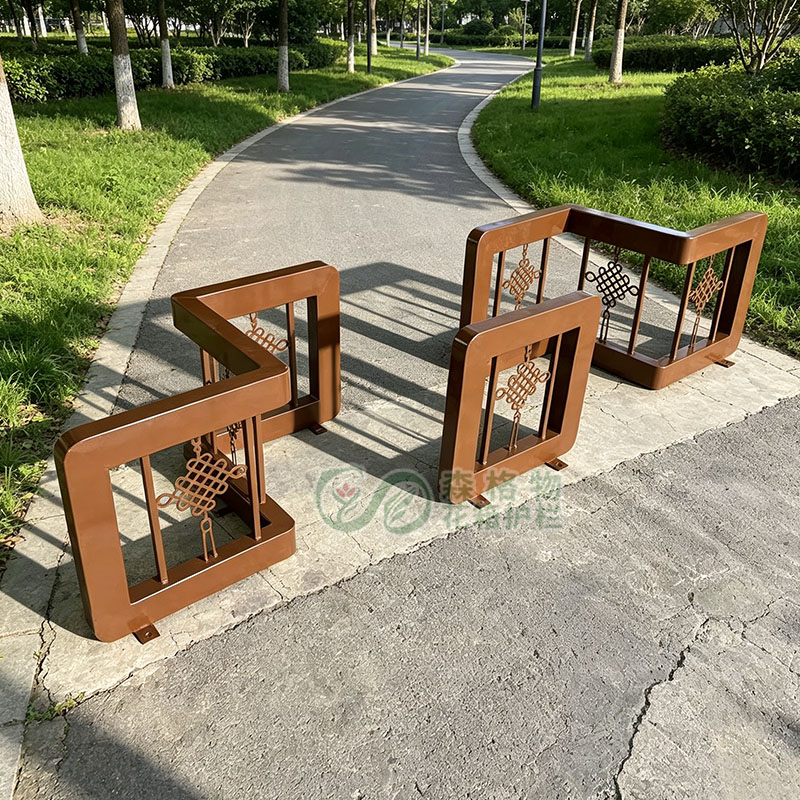 森格物中国结造型车挡护栏 