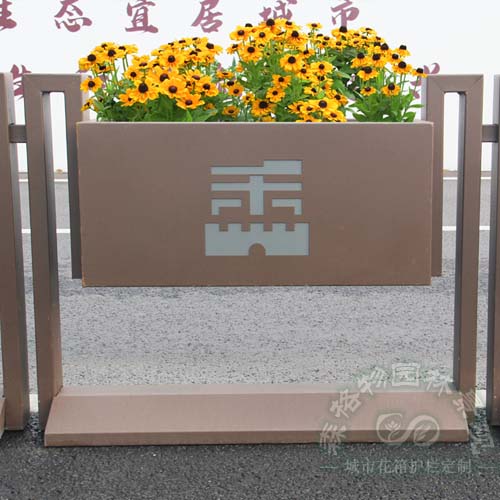道路镀锌钢花箱