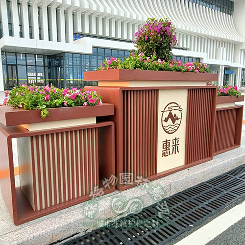 不锈钢景观文化主题花箱