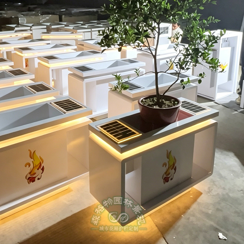 太阳能发光花箱